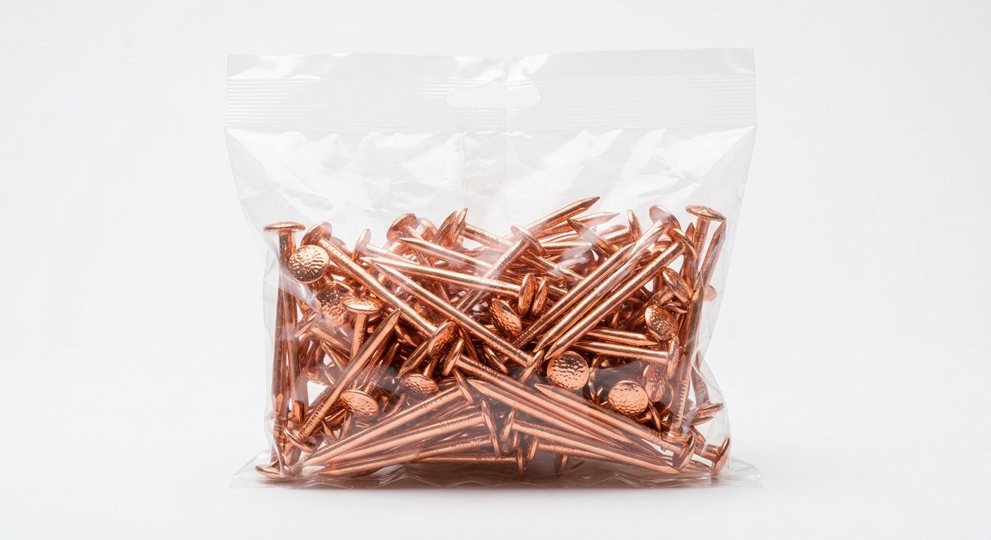 Copper Roofing Nails 50mm x 3.35mm 1kg