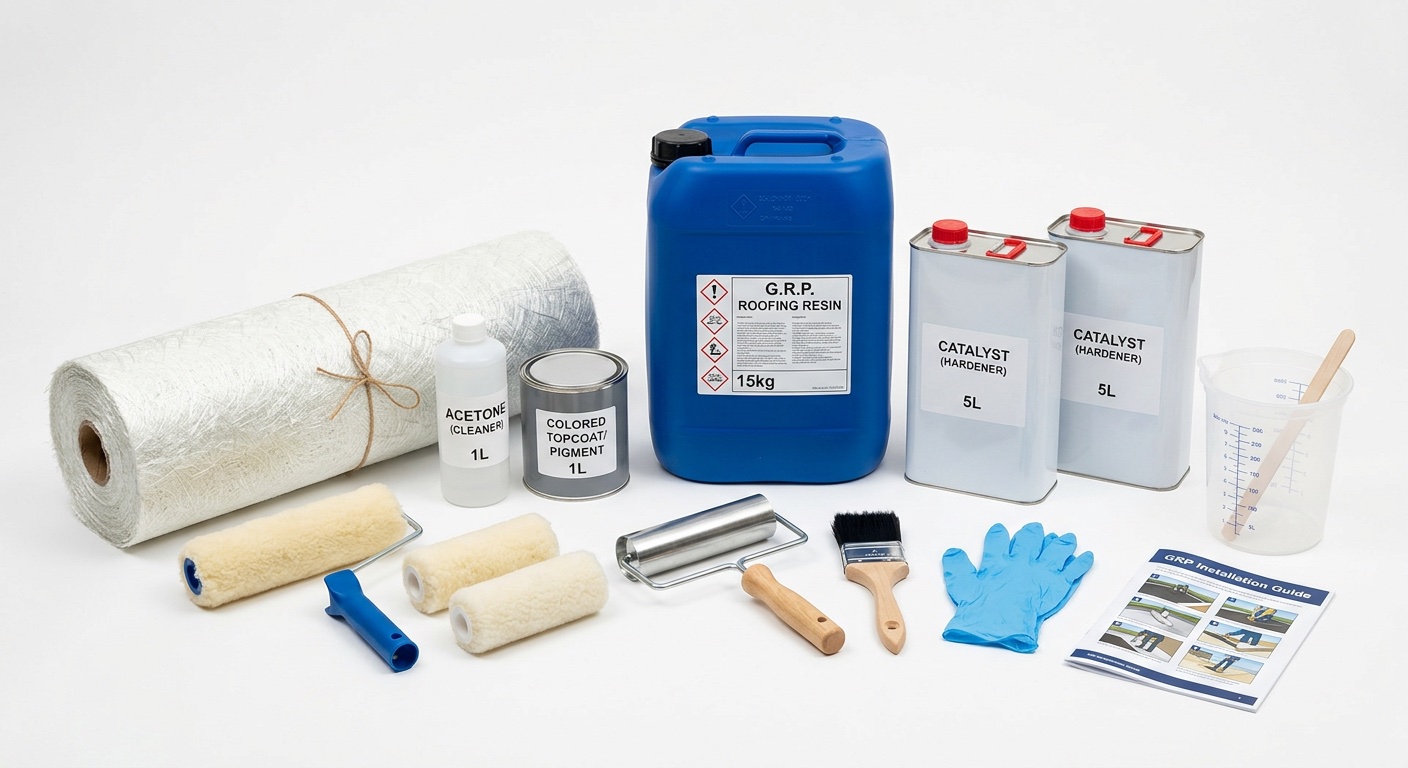 Cromar Pro GRP Fibreglass Roofing Kit 20m²