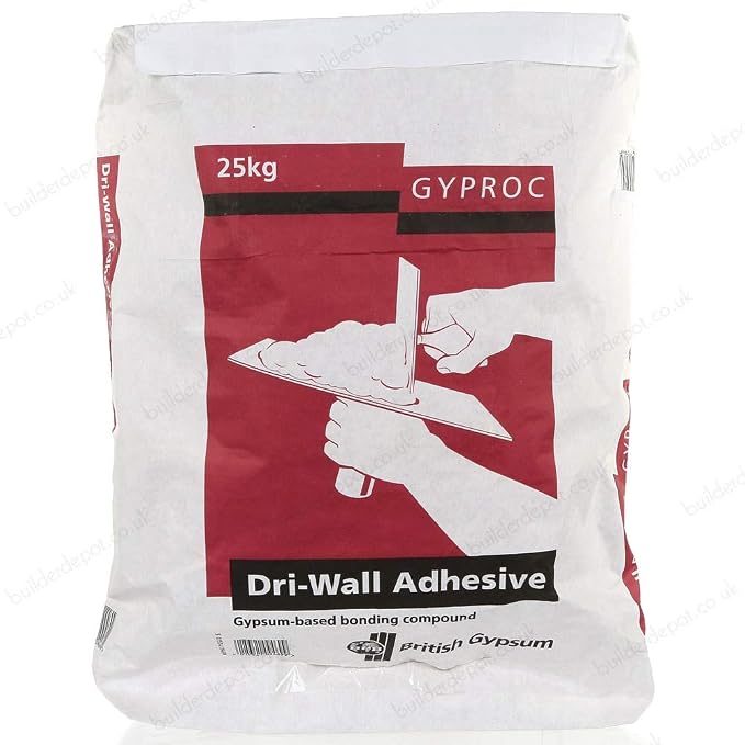 20 x 25kg BG Gyproc Plasterboard Adhesive Board Adhesive Dri/Dry Wall